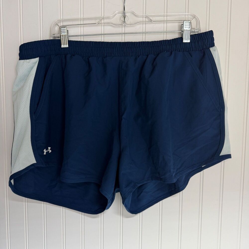 Under Armour Womens Size 2XL‎ Shorts Blue Loose Fit Athletic Gym